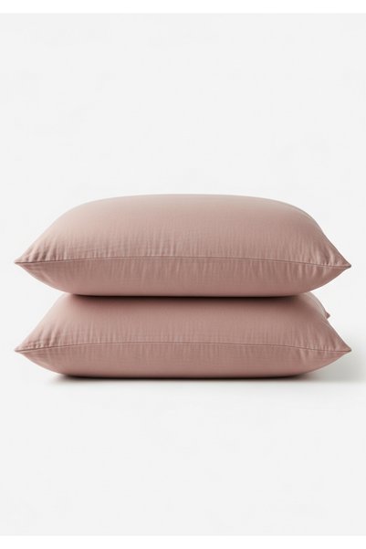 JOJOMIA Petra Muslin Pillowcase 2-Pack 50X70 cm Powder Natural Cotton Breathable