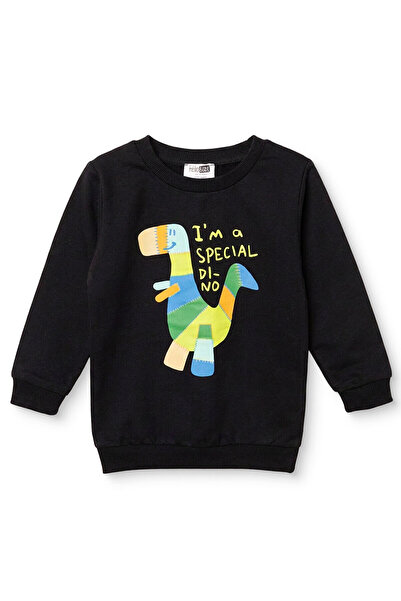 ebebek Hello Baby HelloBaby Erkek Bebek Sweatshirt Dinozor Baskılı Bisiklet Y...
