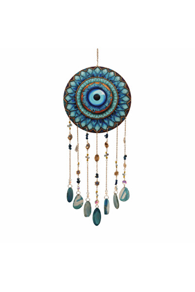 craftmystic Dreamcatcher cu Lapis Lazuli si Ochi Protector - Claritate, Intui...