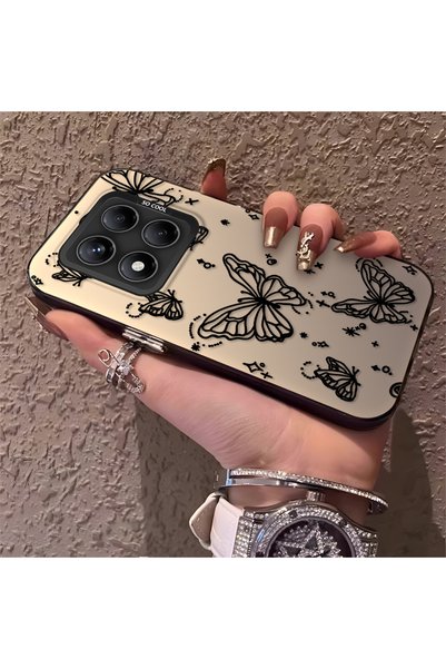 CHICASELUX Redmi Note 14 Pro 4G/5G Compatible Elegant Night Style Butterfly C...