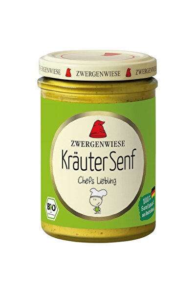 Zwergenwiese Muștar cu ierburi provensale, fără gluten, bio, 160ml