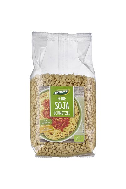 Dennree Bucăți fine de soia organică, 150g