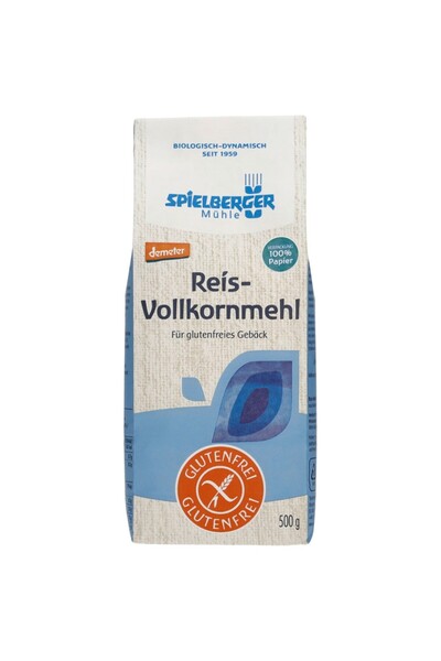 Spielberger Făină de orez integrală fără gluten, Demeter organic, 500g