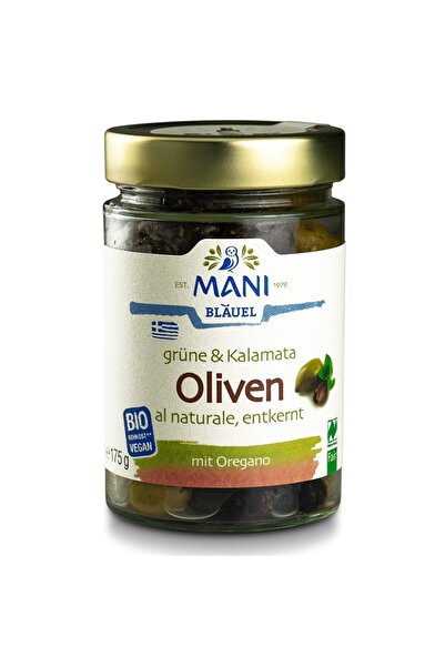 MANİ Mix de masline verzi si Kalamata cu oregano raw vegan,