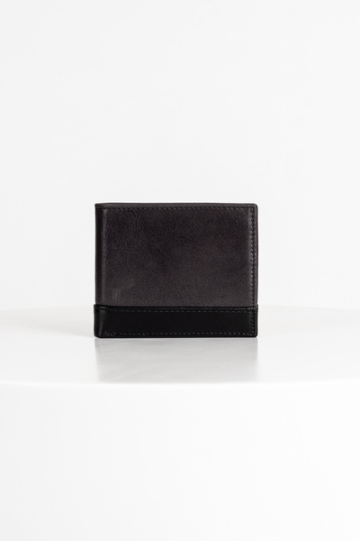BAYDERİ Reda Men's Leather Wallet Anthracite