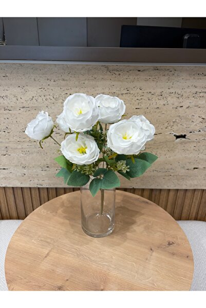 Hinora Premium Artificial Peony Flower 7 Branches Bundle – Realistic Looking ...