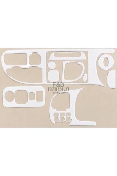 FD Damla Etiket Ford Transit 1999 Dashboard Console Trim Front Chest Mahogany...