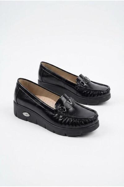 fort 35420 Comfortable Flexible Stone V Buckle Detailed Thick Sole Women's Ba...