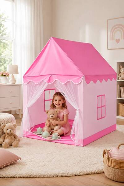 Generic Pink Dream House Play Tent for Kids - Enchanting Design with Elegant ...