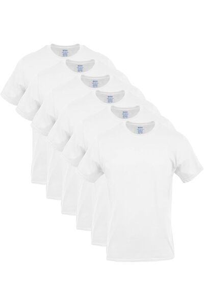 GILDAN mens Crew T-shirts, Multipack, Style G1100 Underwear (pack of 5)