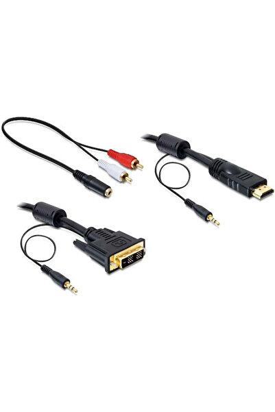 DELOCK 84455 2μ Καλώδιο DVI-D αρσενικό σε HDMI αρσενικό Μαύρο (84455)