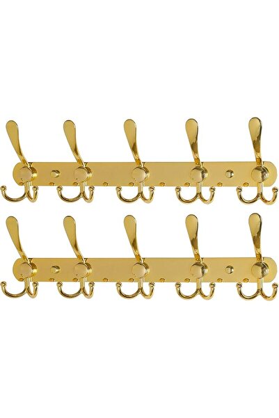 GENERAL Dseap Coat Rack Wall Mounted - 5 Tri Hooks, Heavy Duty, Stainless Ste...