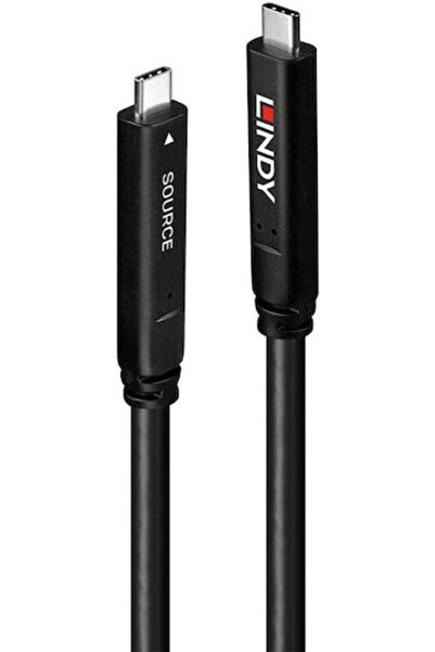 LİNDY Καλώδιο βίντεο USB 3.2 USB-C Αρσενικό σε USB-C 60W PD Μαύρο 10μ