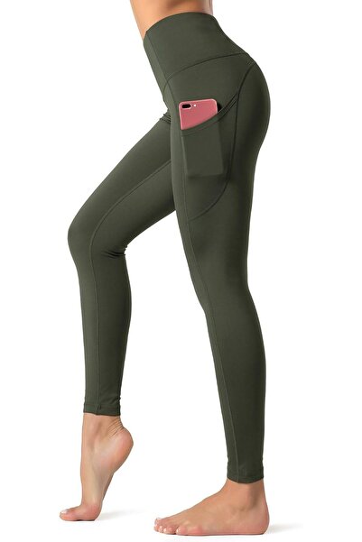DRAGONBBQ Dragon Fit High Waist Yoga Leggings with 3 Pockets,Tummy Control Wo...