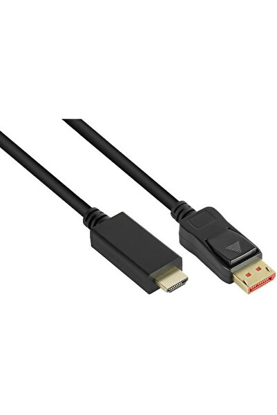 Good Connections Καλώδιο DisplayPort αρσενικό - HDMI αρσενικό 2μ Μαύρο