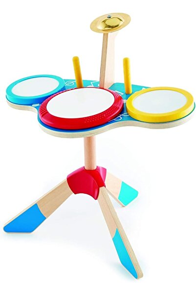 hapeed Hape Drum and Cymbal Set | Toddlers Wooden Drum and Cymbal Musical Ins...