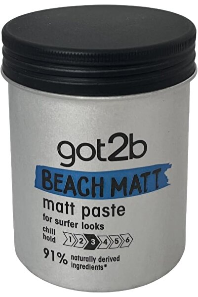 Got2B Beach Styling Paste for Matte Surfer Looks, Hair Wax for Men for Scratc...