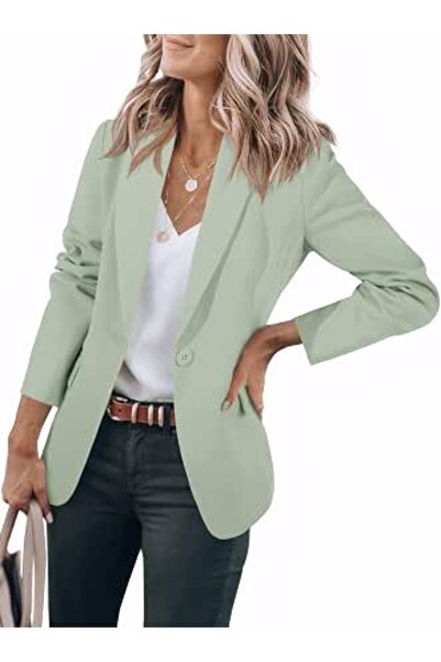 Cicy Bell Womens Casual Blazers Open Front Long Sleeve Work Office Suit Jacke...