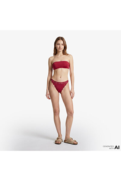 Guess Jane Brazilian Külot Kadın Kırmızı Külot