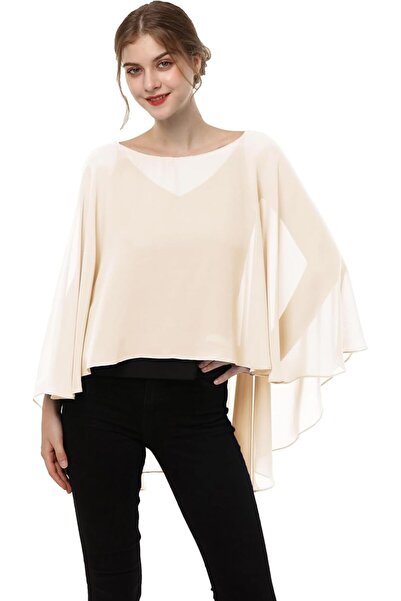 GENERAL Womens Pashmina Shawl Chiffoncape-plus