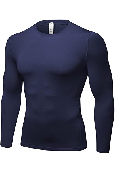 GENERAL Men's Compression Shirts Long Sleeve Athletic Workout Tops Gym Unders...