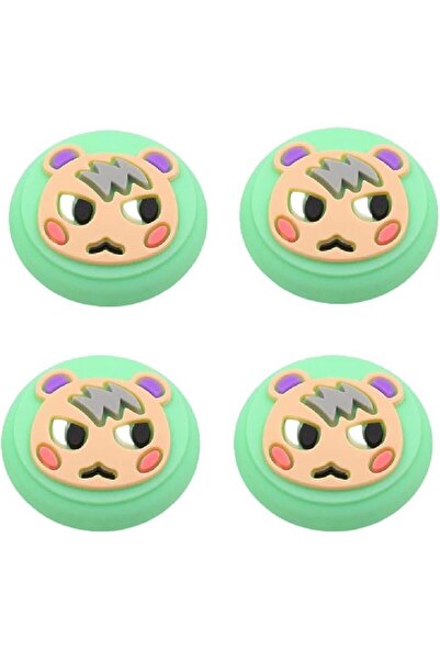 YONK 4 Pieces Thumb Grip Caps Joystick Cap For Nintendo Switch OLED Soft Sili...