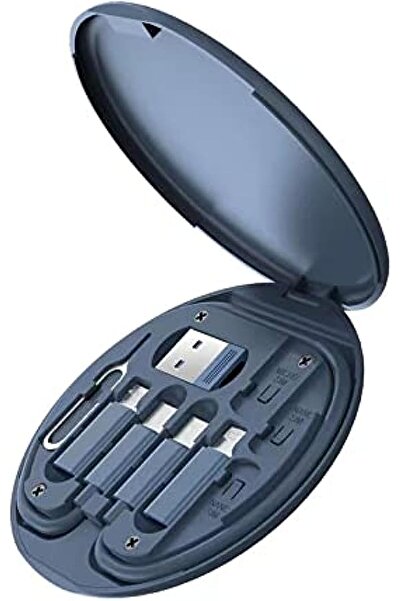 Zalujmus كابل بيانات متعدد الوظائف لأجهزة لايتنينج، ومنفذ USB-C، ومنفذ مايكرو...