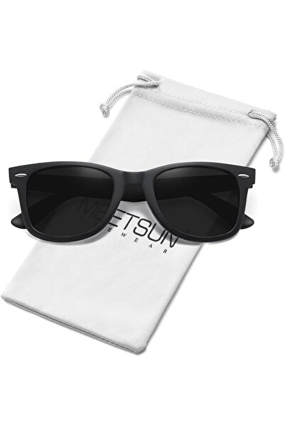 MEETSUN Polarized Sunglasses for Women Men Classic Retro Square Frame Driving...