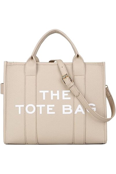 GENERAL The Tote Bags for Women - Large PU Leather Tote Bag Trendy Travel Tot...