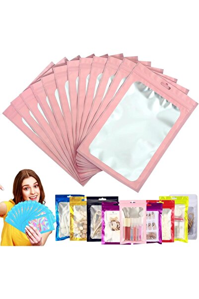 Generic Pink Foil Ziplock Bags Small Smell Proof Bag Mylar Bags Holographic P...