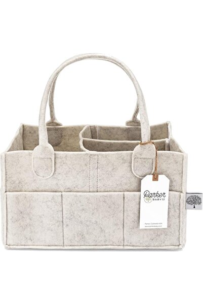 Parker Baby Co. Diaper Caddy - Nursery Storage Bin and Car Organizer for Diap...