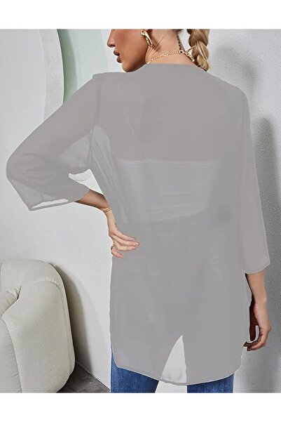 GENERAL Womens Sheer Chiffon Kimono Cover ups Open Front Lightweight Cardigan...