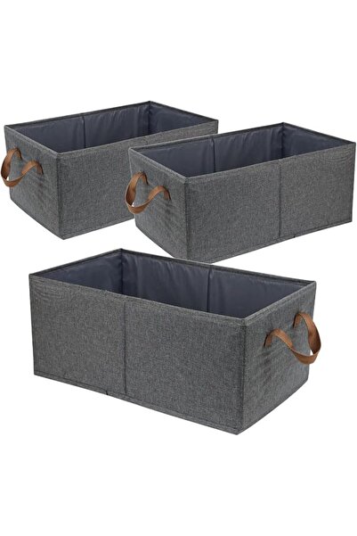 GENERAL Fordonral Pack of 3 Large Capacity Storage Bins Closet Organizer Syst...