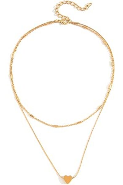 Shining Diva Fashion Stylish Multilayer Chain Pendant Necklace for Women and ...