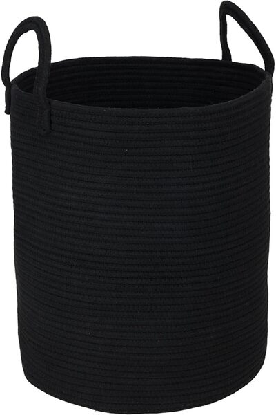 XUANGUO Cotton Rope Laundry Basket Hamper for Clothes Woven Storage Basket fo...