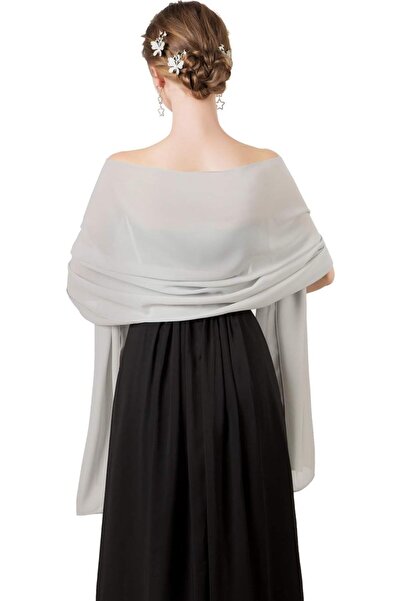 GENERAL Soft Chiffon Scarfs Shawls and Wraps for Evening Dresses Wedding Shaw...
