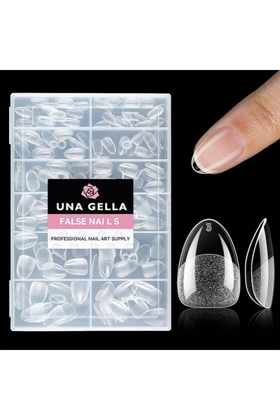 UNA GELLA Stiletto Nail Tips - 216Pcs Medium Stiletto Fake Nails Full Cover F...