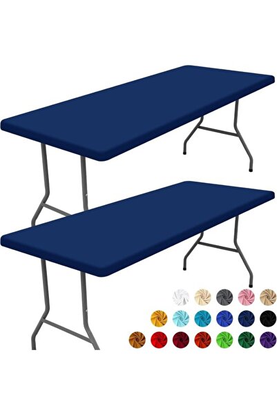 Generic Brand Two-piece rectangular tablecloth set (180 cm) – stretchy, washa...