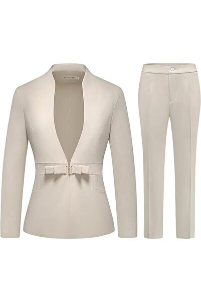 GENERAL MODFUL Women's Business Pant Suit Set 2 Piece Slim Fit Blazer Jacket ...