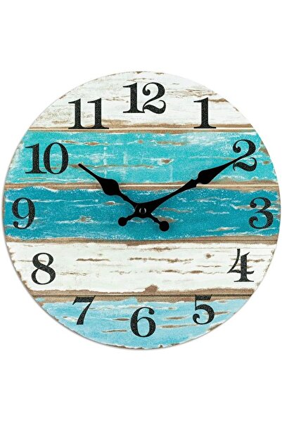 Arabest Wooden Wall Clock,Silent Non-Ticking Quartz Battery Operated,Vintage ...