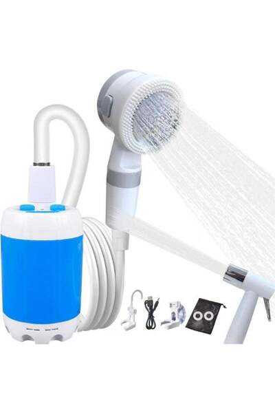Arabest Outdoor Accessory,Portable Camping Shower with Rechargeable Pump,Adju...