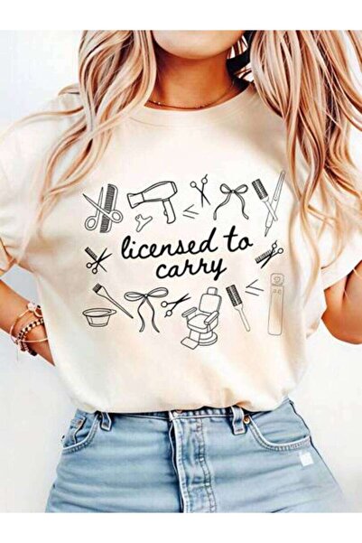 23ERVA Summer Outfit Women, Hair Stylist Tools Licensed To Carry Funny Vintag...