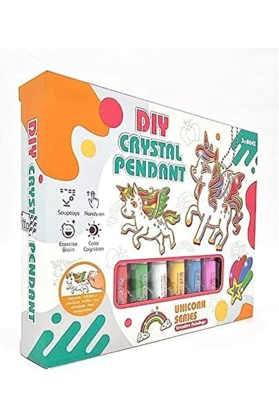 fitto Ice Cream Theme 6 Pendant Making Set For Kids With Window Art Paint Non...