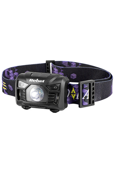Rebel 3W LED Επαναφορτιζόμενος Φακός Κεφαλής 120 lm με Αισθητήρα Κίνησης