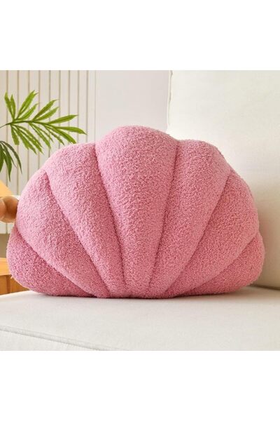 Lfsaaj Beige Seashell Throw Pillows, Shell Shaped Throw Pillows, 13 Inch Soft...