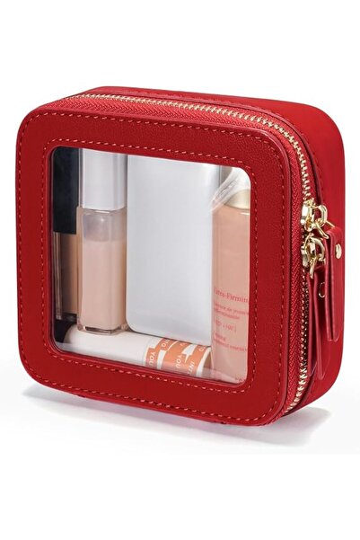 Popvibe Small Cosmetic Bag for Purse Mini Makeup Bag for School Cute Clear Ma...