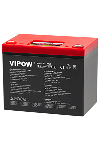 Vipow 12.8V 60Ah Μπαταρία LiFePO4 με BMS