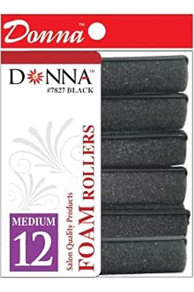 GENERAL DONNA Foam Rollers 7/8"(D) MEDIUM 12PCS Rollers Foam Hair Rollers Hai...