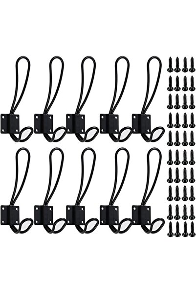 Morvena Picks Pachet 10 -13*4 cm -Cârlige -Cârlige pentru haine/dulap -Fier f...