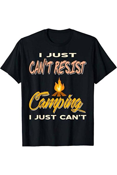 25W Men'S Funny Camping T-Shirt "I Can't Resist Camping" Graphic Tee Campfire...